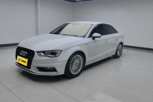 White Audi sedan: compact elegance, sporty stance, premium finish. Ideal for urban commuting, blending style, efficiency & German engineering.