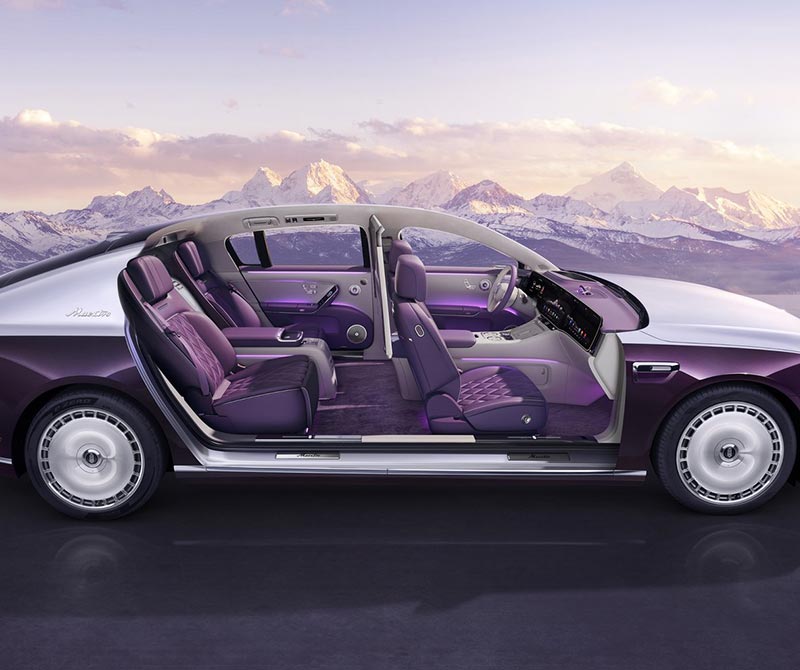 Zunjie S800 Twilight Purple White Interior